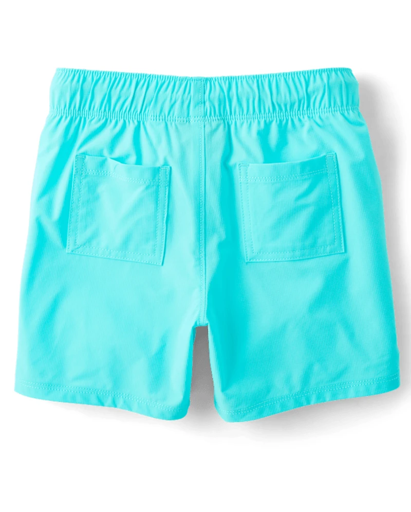 Boys Quick Dry Ripstop Pool To Play Active Shorts