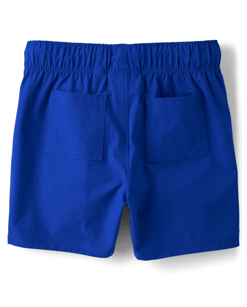 Boys Quick Dry Ripstop Pool To Play Active Shorts