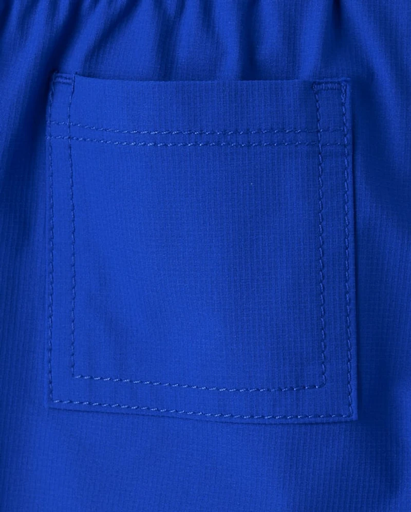 Boys Quick Dry Ripstop Pool To Play Active Shorts