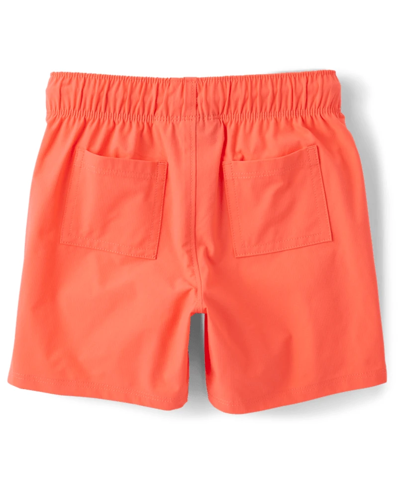Boys Quick Dry Ripstop Pool To Play Active Shorts