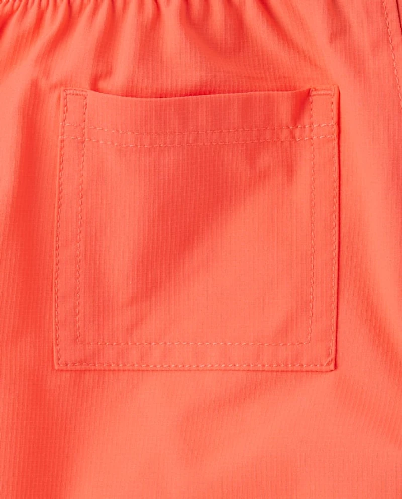 Boys Quick Dry Ripstop Pool To Play Active Shorts