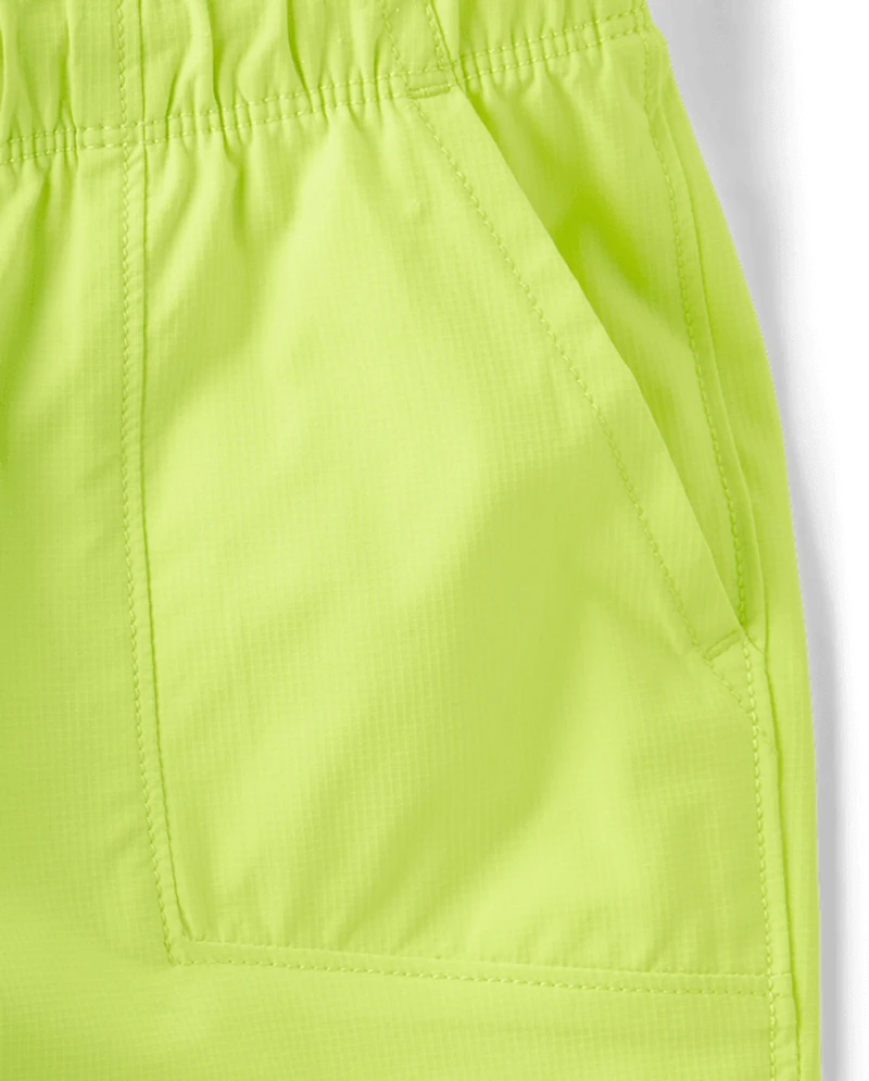 Boys Quick Dry Ripstop Pool To Play Active Shorts
