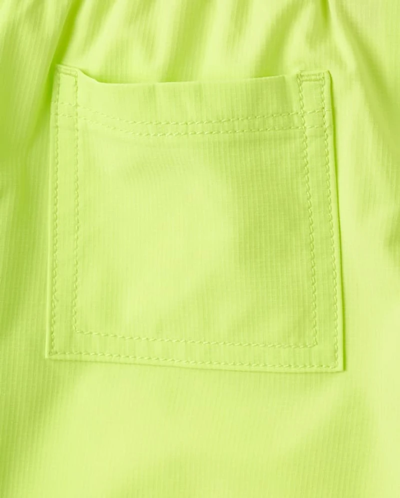 Boys Quick Dry Ripstop Pool To Play Active Shorts