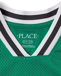 Kids Quick Dry Varsity Mesh Basketball Tank Top