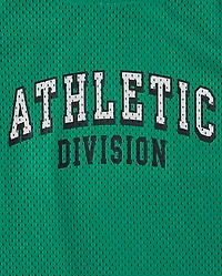 Kids Quick Dry Varsity Mesh Basketball Tank Top