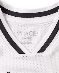 Kids Quick Dry Varsity Mesh Basketball Tank Top