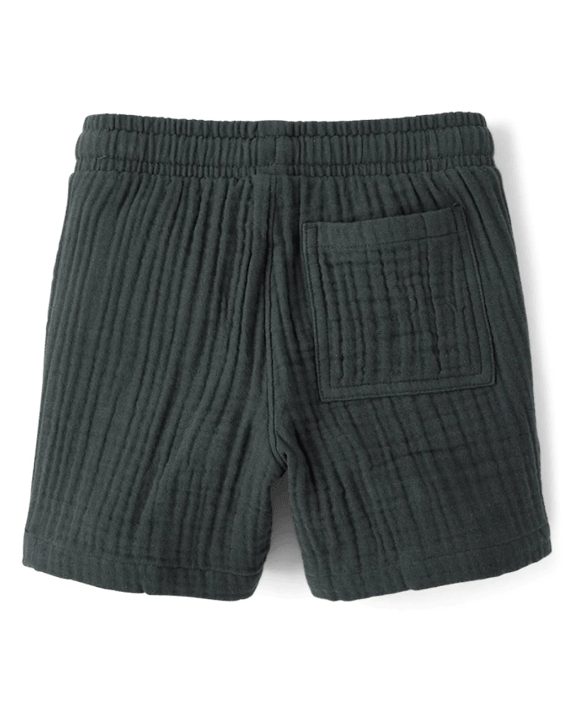Boys Gauze Pull On Shorts