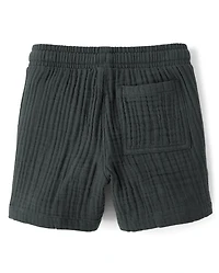 Boys Gauze Pull On Shorts