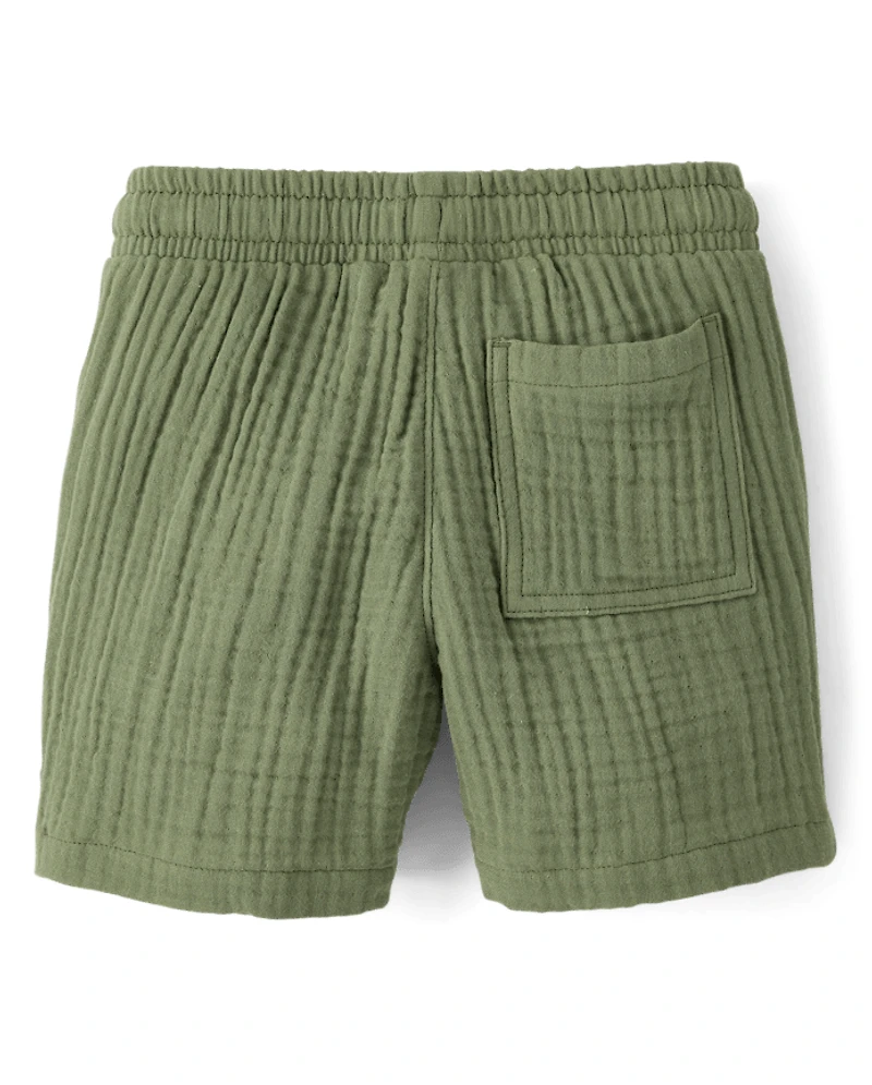 Boys Gauze Pull On Shorts