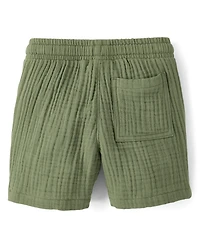 Boys Gauze Pull On Shorts