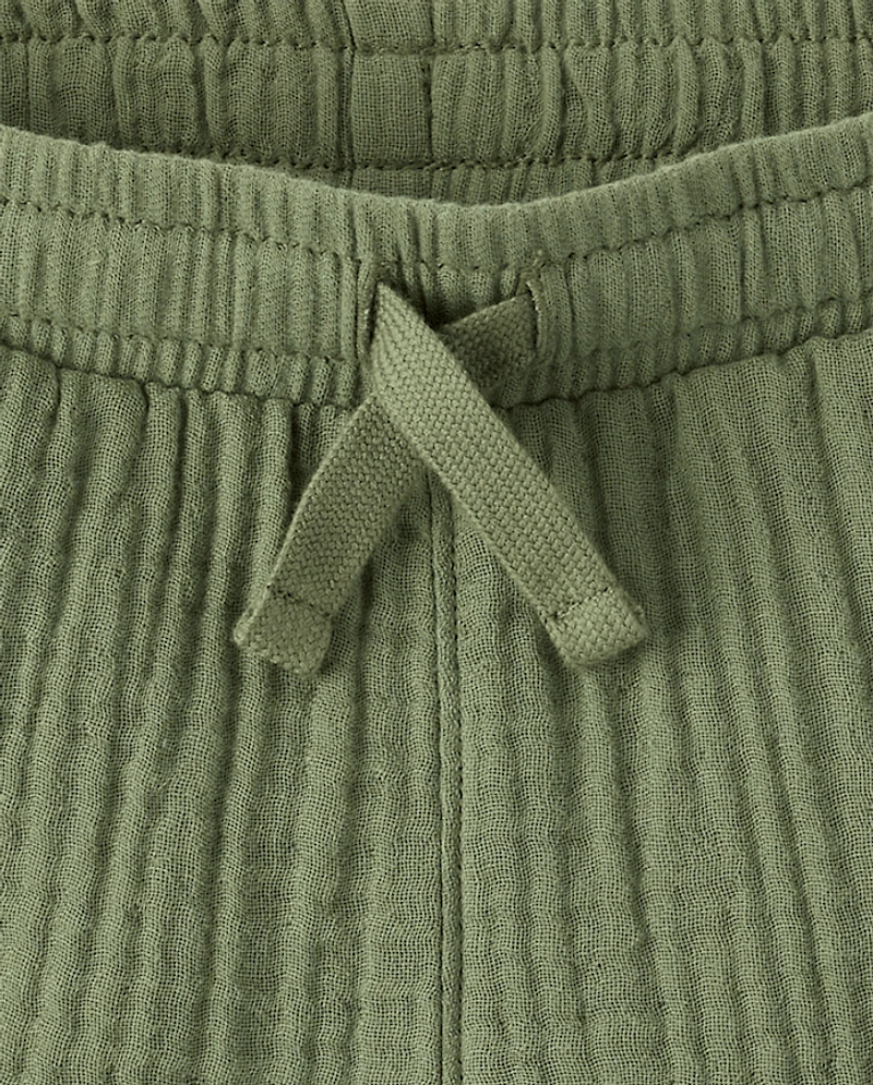 Boys Gauze Pull On Shorts