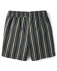 Boys Embroidered Pull On Shorts