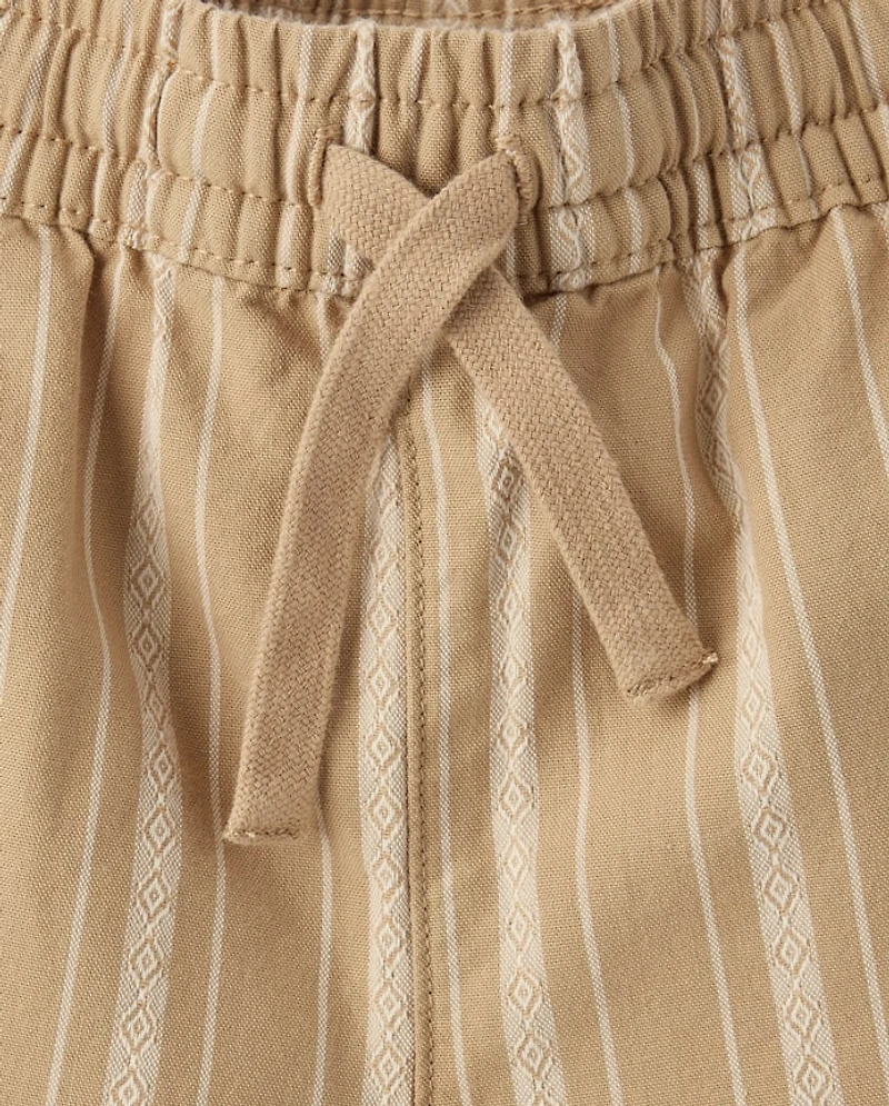 Boys Embroidered Pull On Shorts