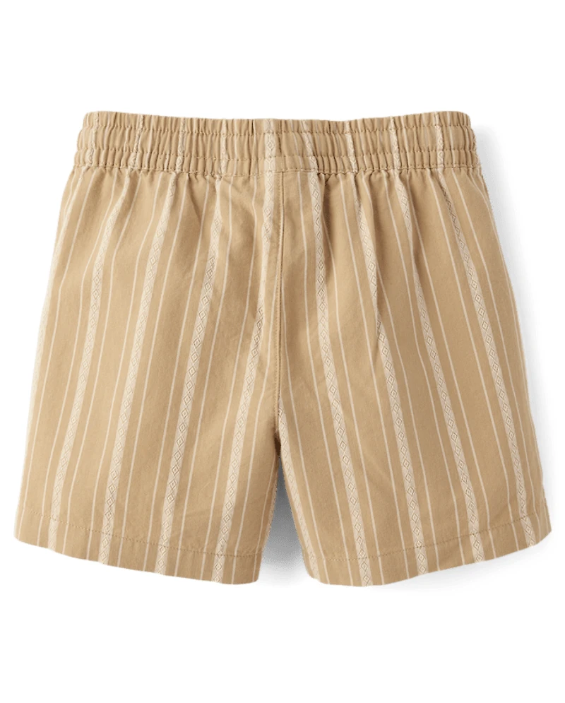 Boys Embroidered Pull On Shorts