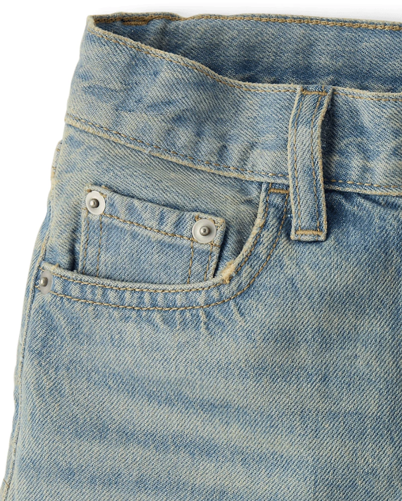 Short en jean pour garçon