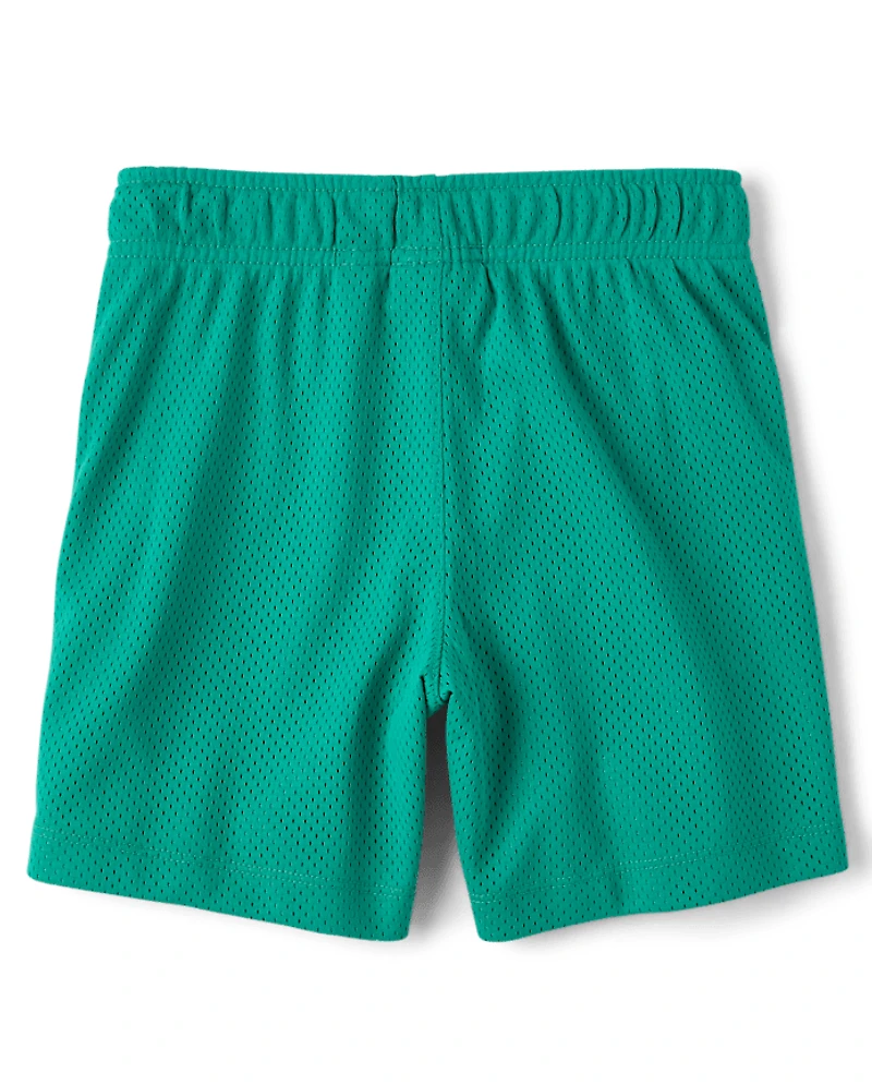 Kids Quick Dry Lined Mesh Soccer Shorts