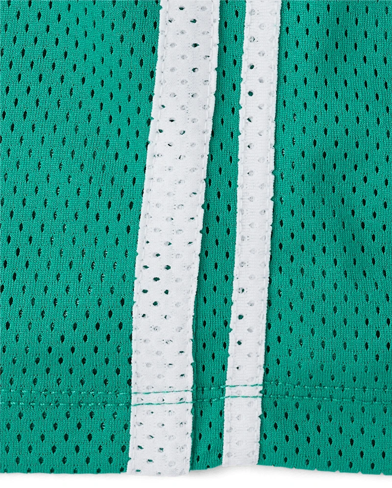 Kids Quick Dry Lined Mesh Soccer Shorts