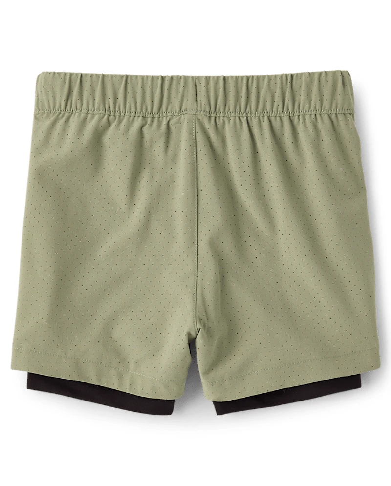 Boys Quick Dry Lined Mesh Active Shorts