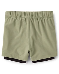 Boys Quick Dry Lined Mesh Active Shorts