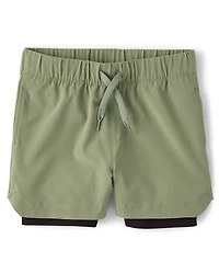 Boys Quick Dry Lined Mesh Active Shorts