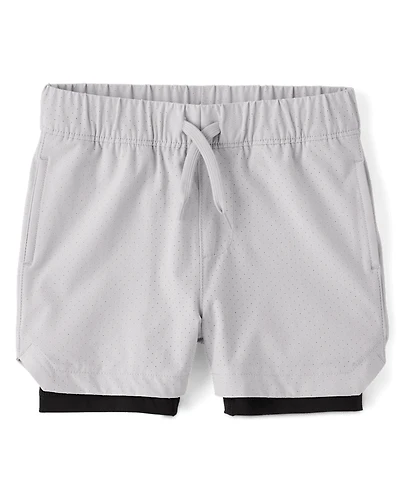 Boys Quick Dry Lined Mesh Active Shorts