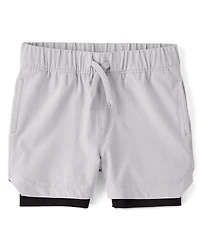 Boys Quick Dry Lined Mesh Active Shorts