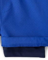 Boys Quick Dry Lined Mesh Active Shorts