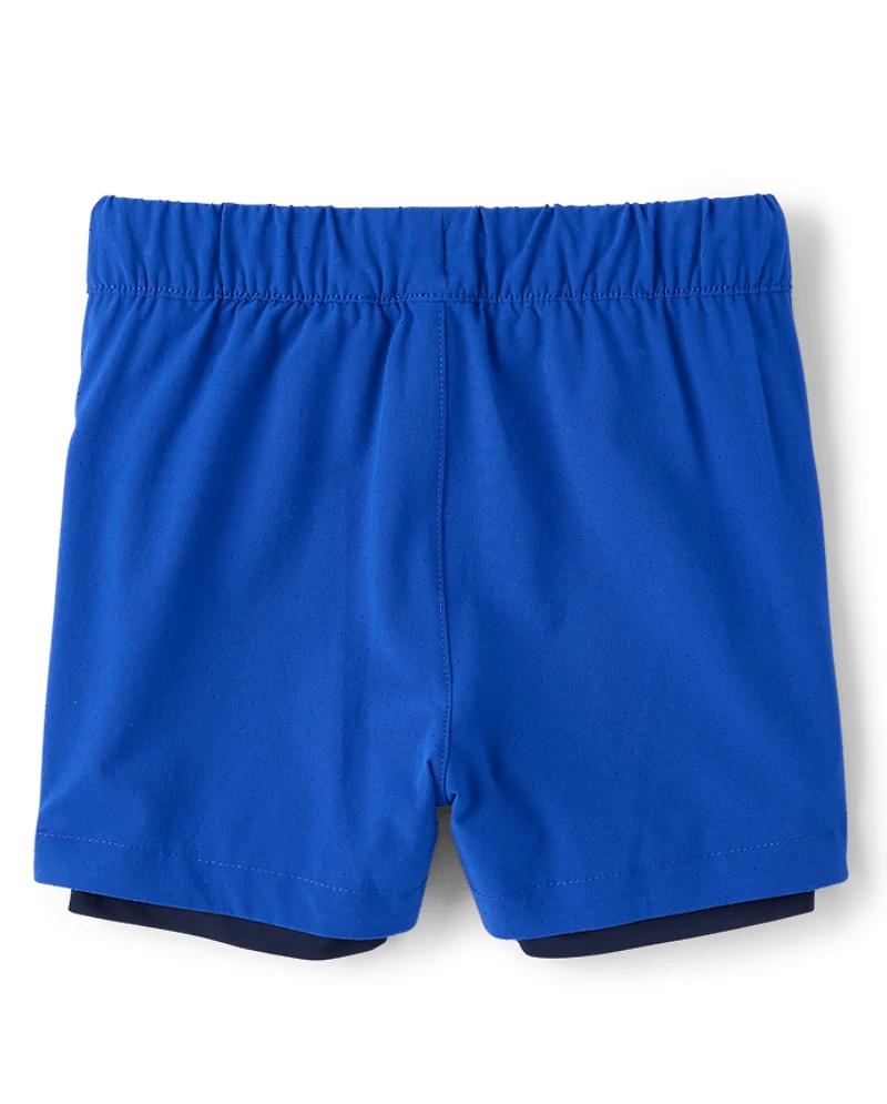 Boys Quick Dry Lined Mesh Active Shorts