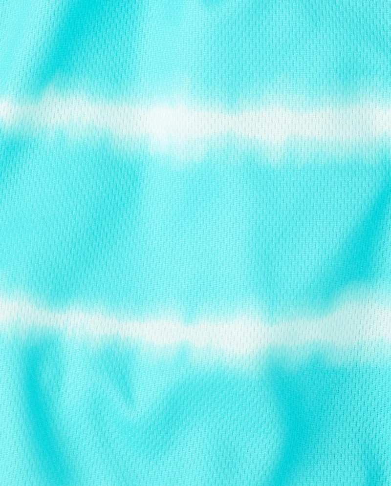 Boys Quick Dry Striped Lined Mesh Active Shorts