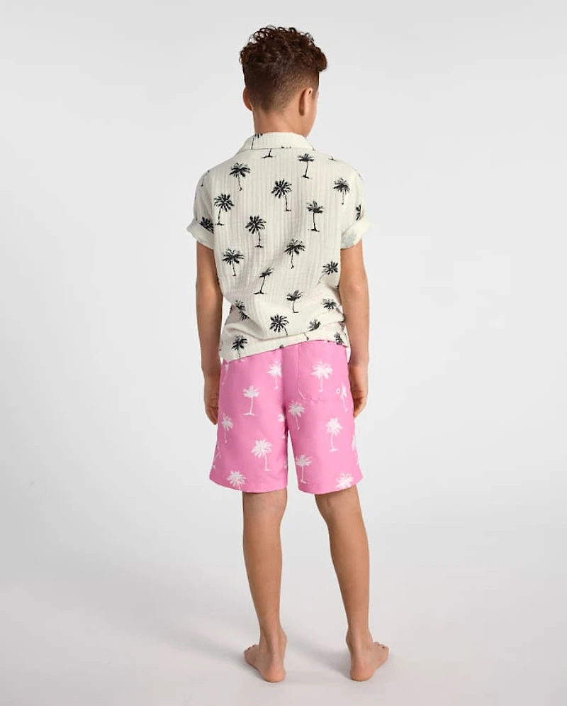Boys Print Swim Trunks