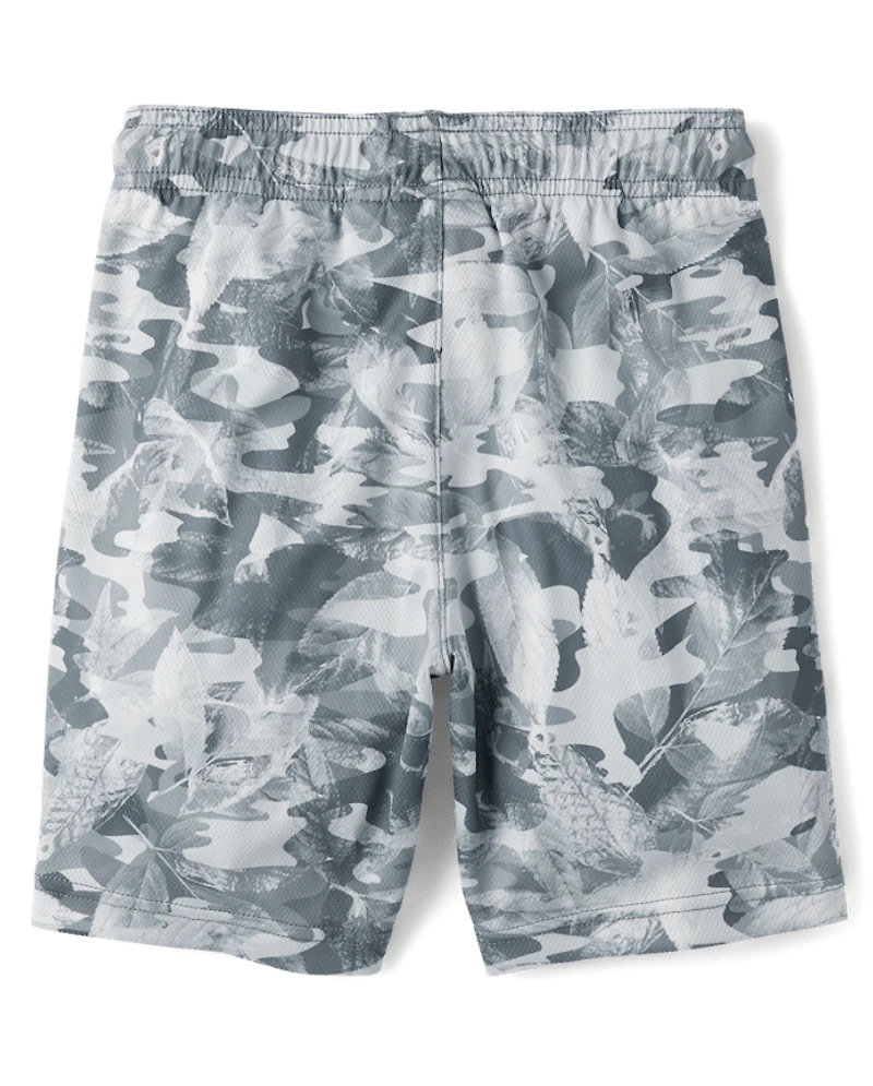 Short de sport pour garçon, séchage rapide, imprimé, doublé en maille, lot 5