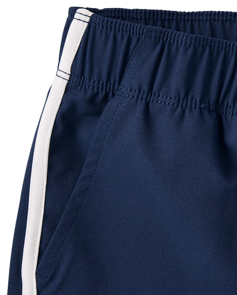 Boys Quick Dry Contrast Active Shorts