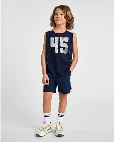 Boys Quick Dry Contrast Active Shorts