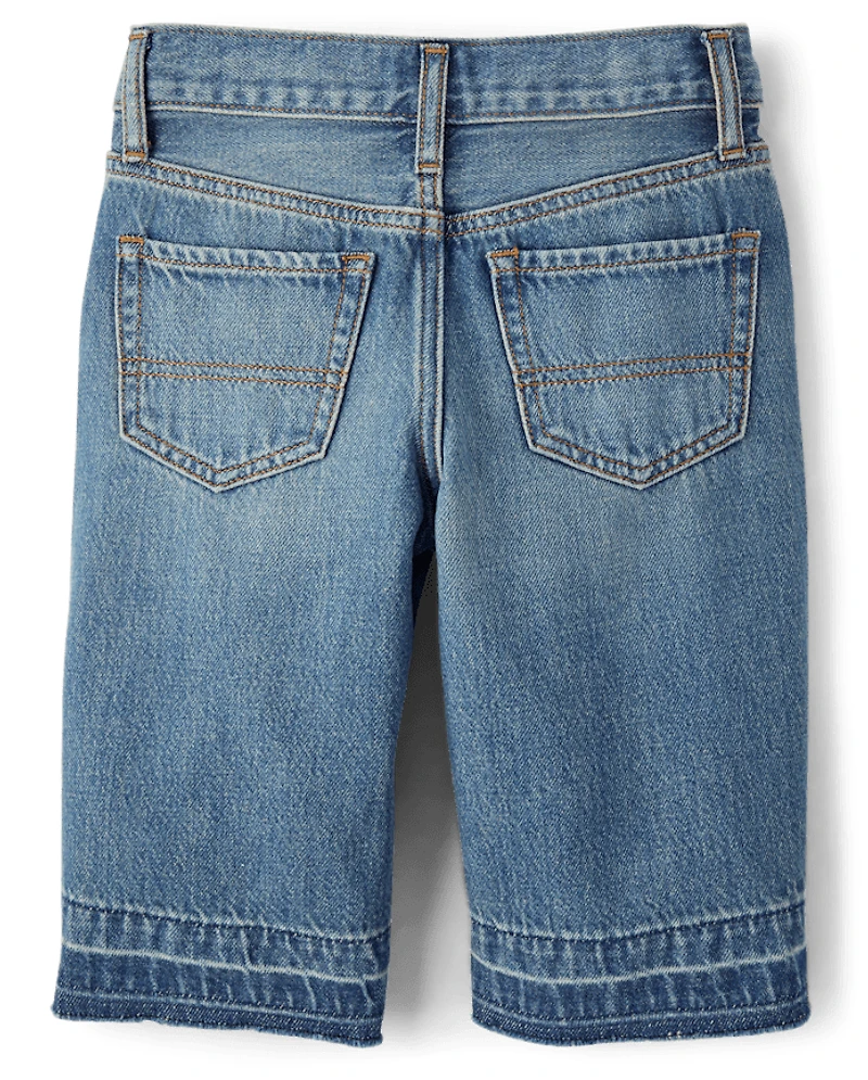Short en jean à ourlet déchiré pour garçon