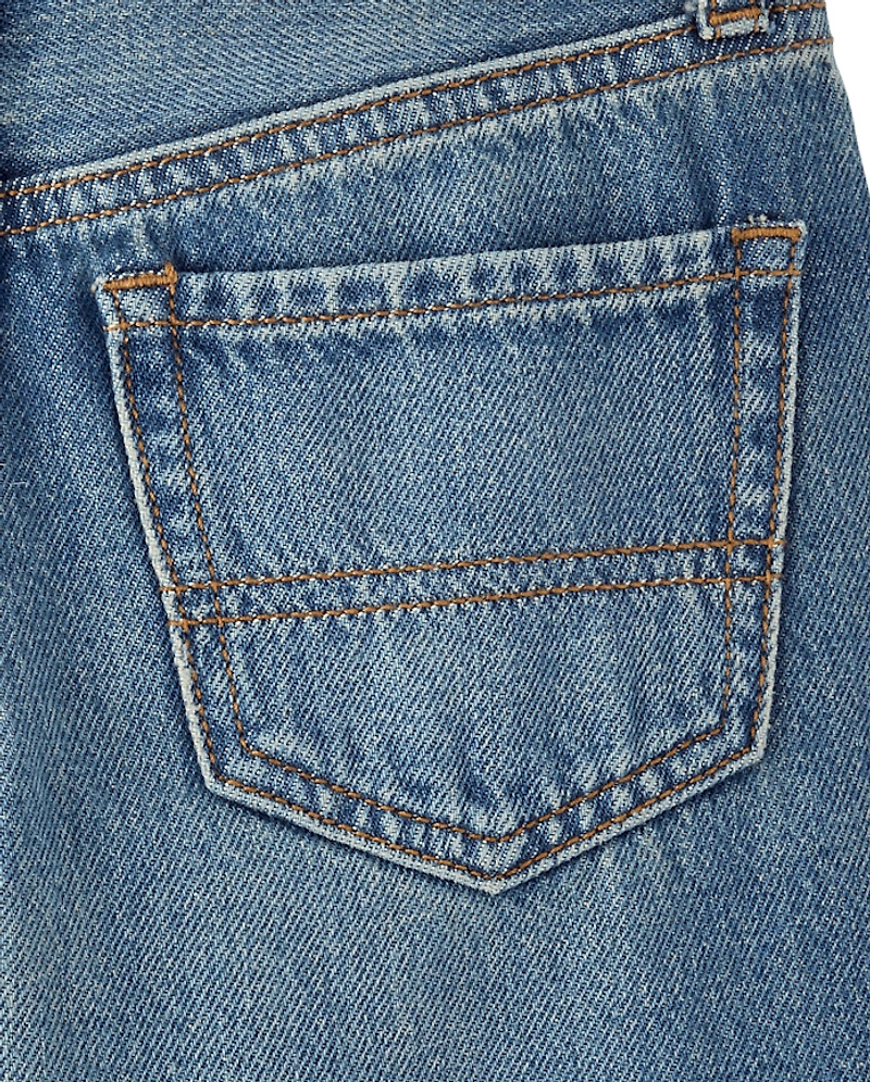 Short en jean à ourlet déchiré pour garçon