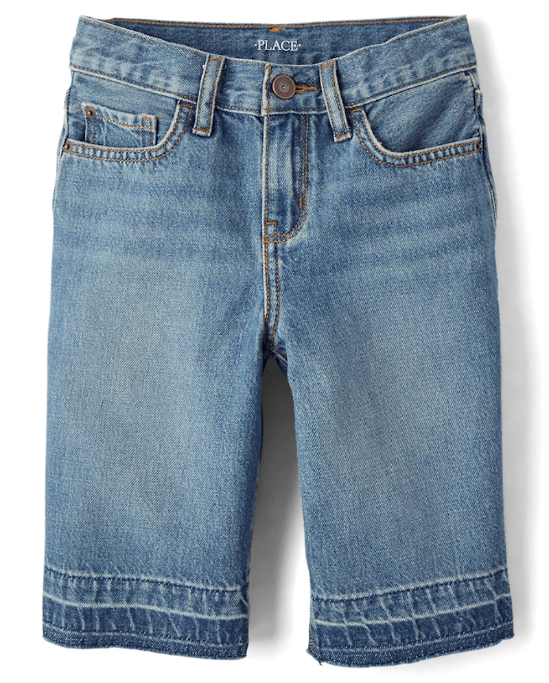 Short en jean à ourlet déchiré pour garçon