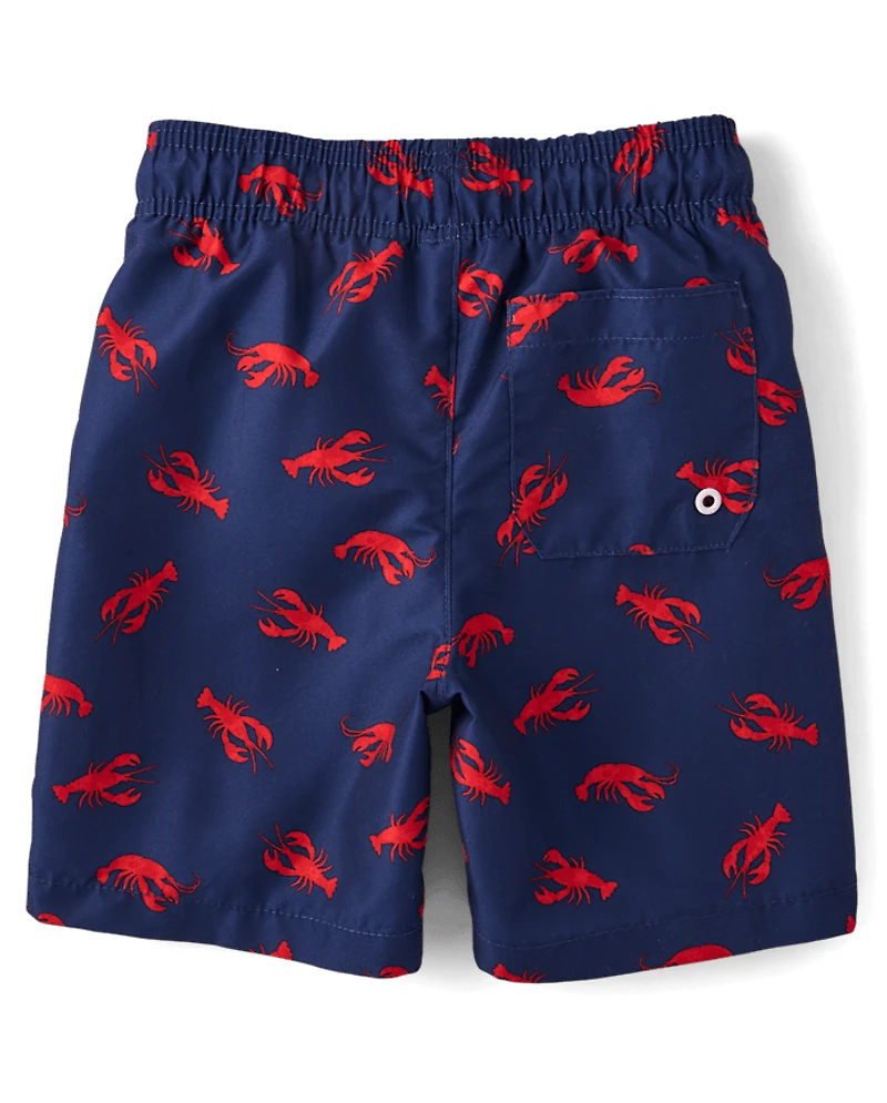 Boys Lobster Rashguard Swimsuit