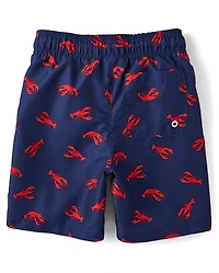 Boys Lobster Rashguard Swimsuit