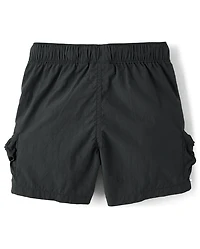 Boys Pull On Zip Cargo Shorts