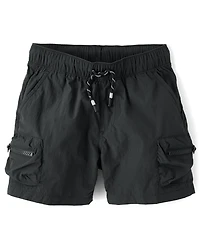 Boys Pull On Zip Cargo Shorts