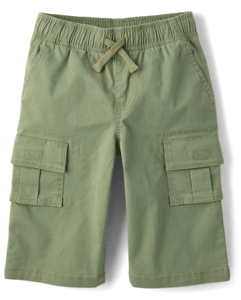 Boys Pull On Below Knee Cargo Shorts