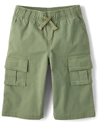 Boys Pull On Below Knee Cargo Shorts