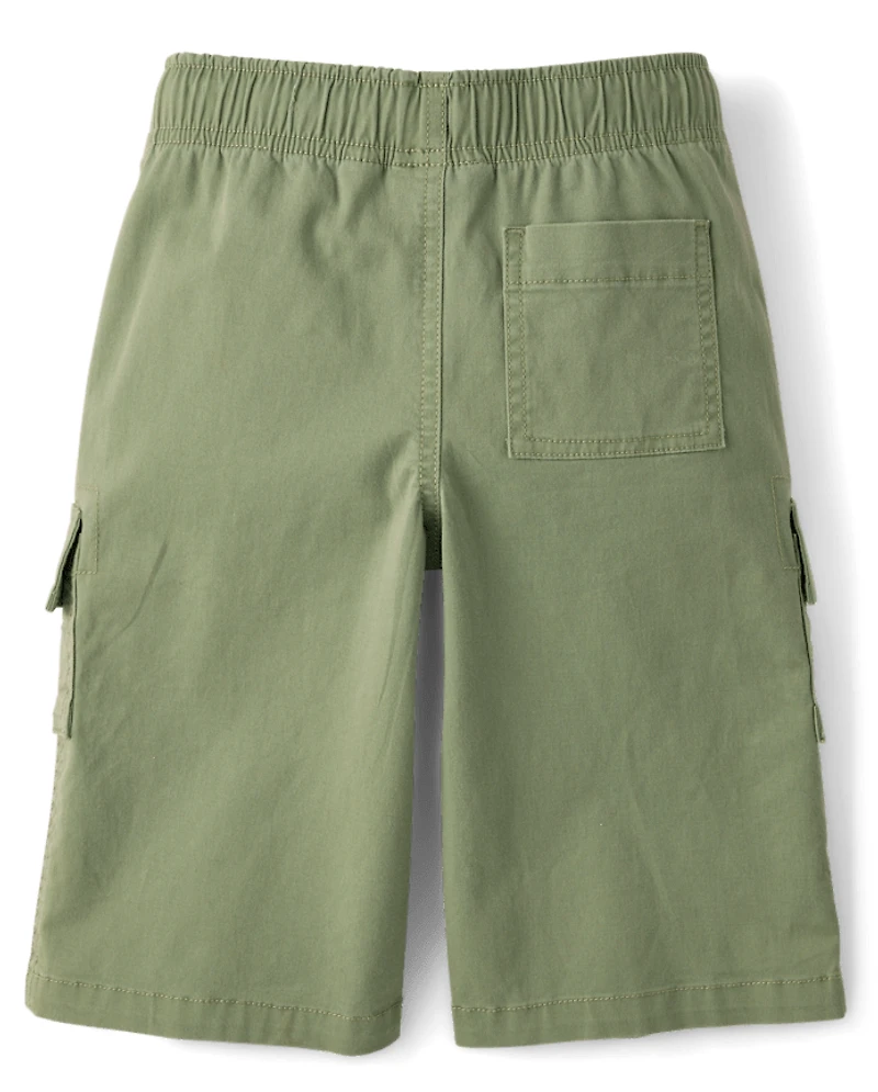 Boys Pull On Below Knee Cargo Shorts