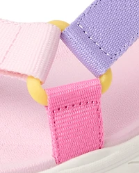 Girls Colorblock Webbed Sandals