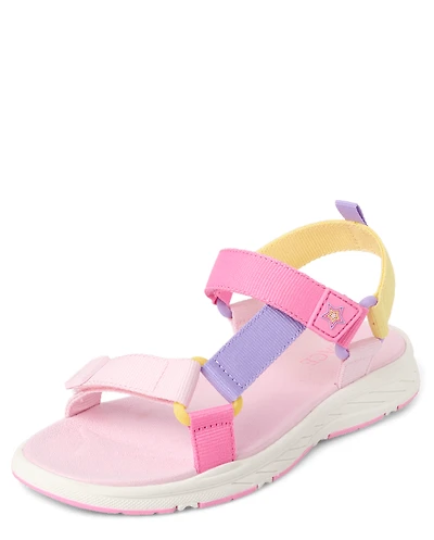Girls Colorblock Webbed Sandals