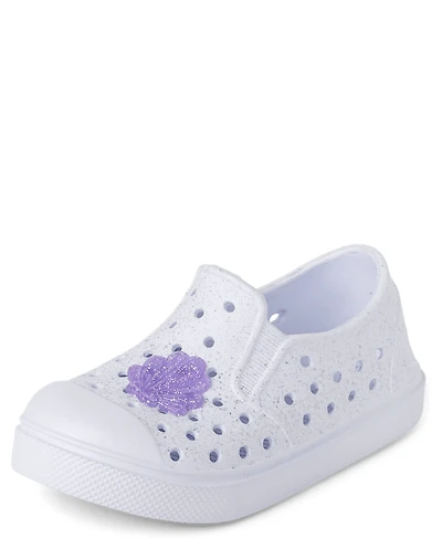 Toddler Girls Iridescent Coastal Perforated Water Sneakers