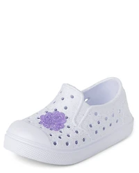 Toddler Girls Iridescent Coastal Perforated Water Sneakers