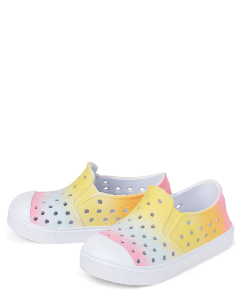 Toddler Girls Rainbow Ombre Water Sneakers