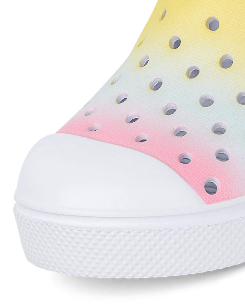 Toddler Girls Rainbow Ombre Water Sneakers