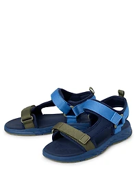 Boys Colorblock Webbed Sandals